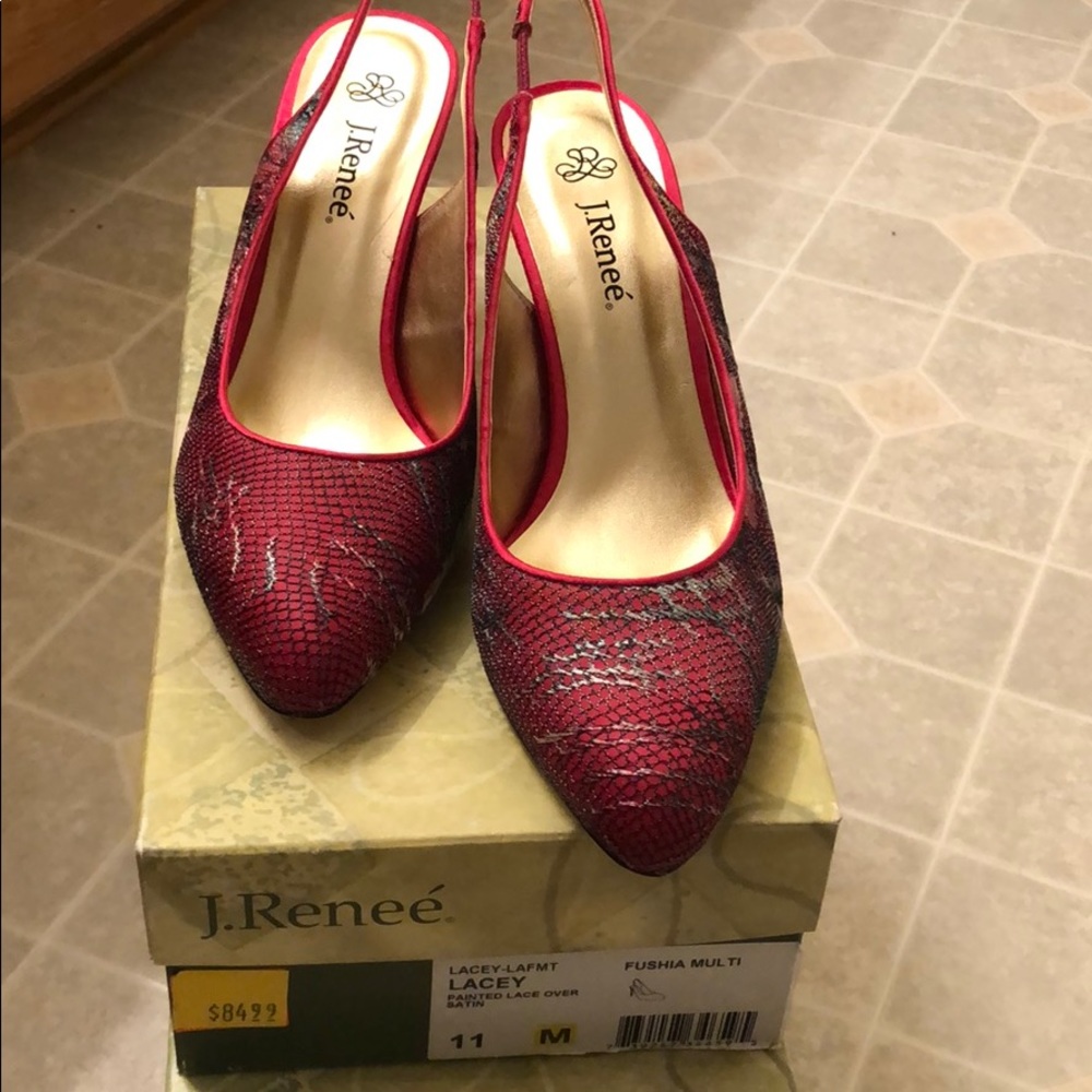 J. Renee Lacey Fushia heels
